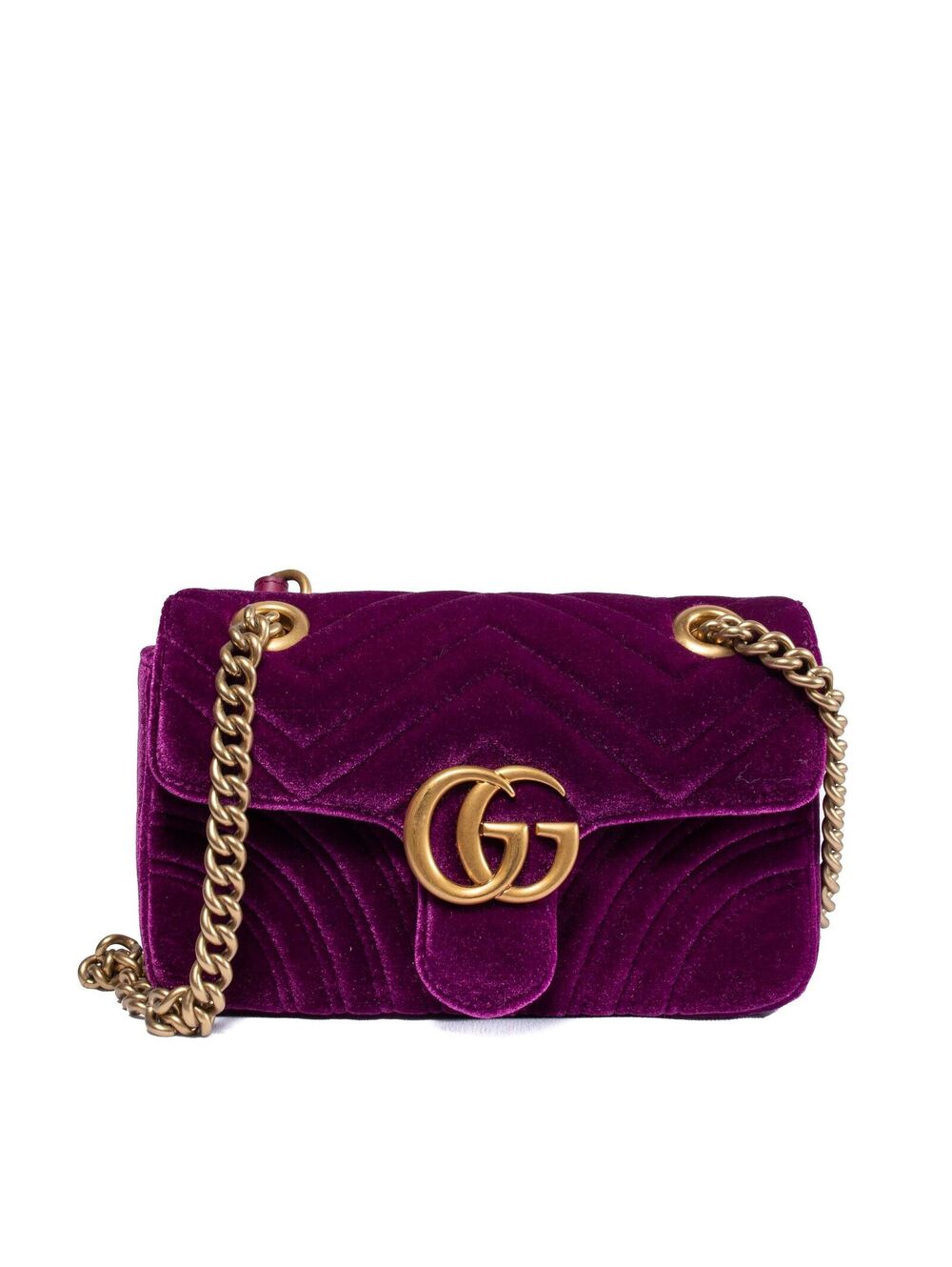 gucci velvet purple marmot